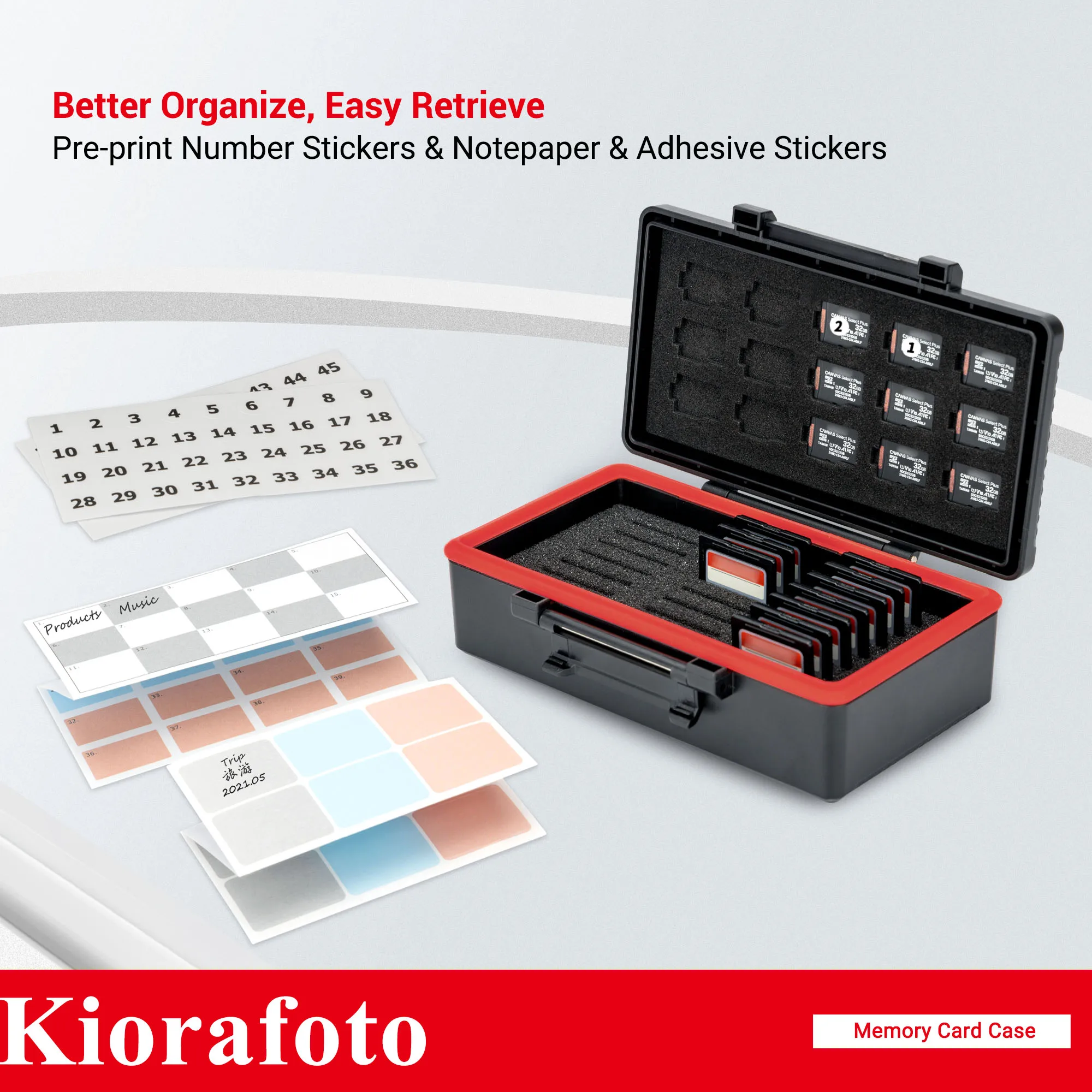 Memory Card Case e Game Card Holder Organizador para 21 sd Psv ns cf Express tipo a 15 tf Micro sd Cards Protect Cards 36 Slots - Imagem 5