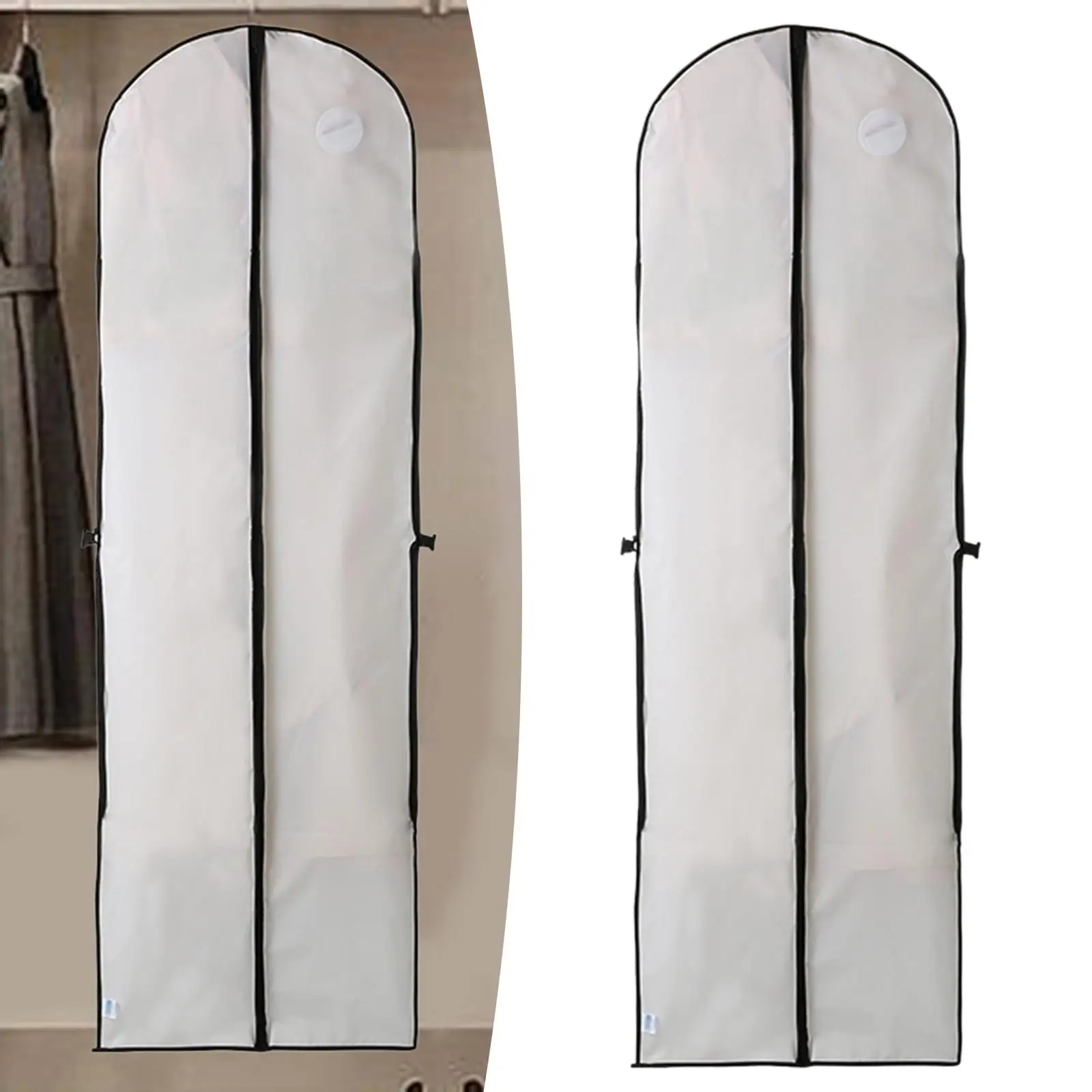Garment Bags Gown Robe Storage Bag Waterproof Dual Use Suit Garment Cover Long