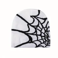 Spider Web Pattern Jacquard Knit Hat, Autumn/winter, Warm, Y2k Style, Fashionable, Unisex, Suitable For Outdoor Activities, Hall - Image 6
