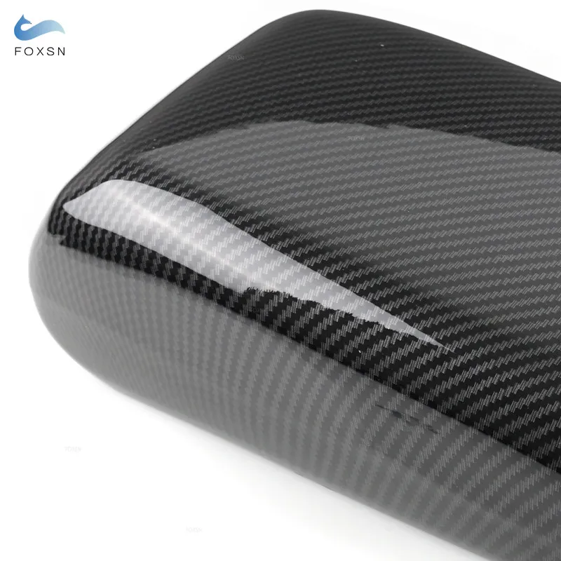 Car Styling ABS Carbon Texture Center bracciolo Box copertura protettiva Trim per Audi A3 8V 2013 2014 2015 2016 2017 2018 2019 2020 - immagine 6