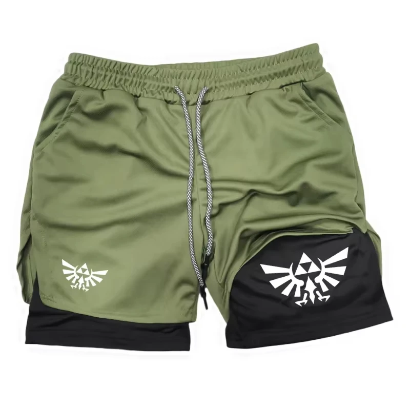Zelda Themed Men's 5-Inch Workout Shorts | Quick Dry Loose Fit for Basketball, Running & CasualZY0077 Wear