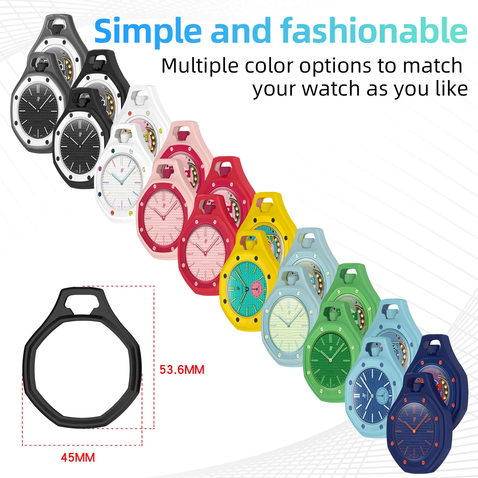 Silicone Protective Cover for Swatch Pocket Watch - Anti-Scratch Bumper Shell Accessories