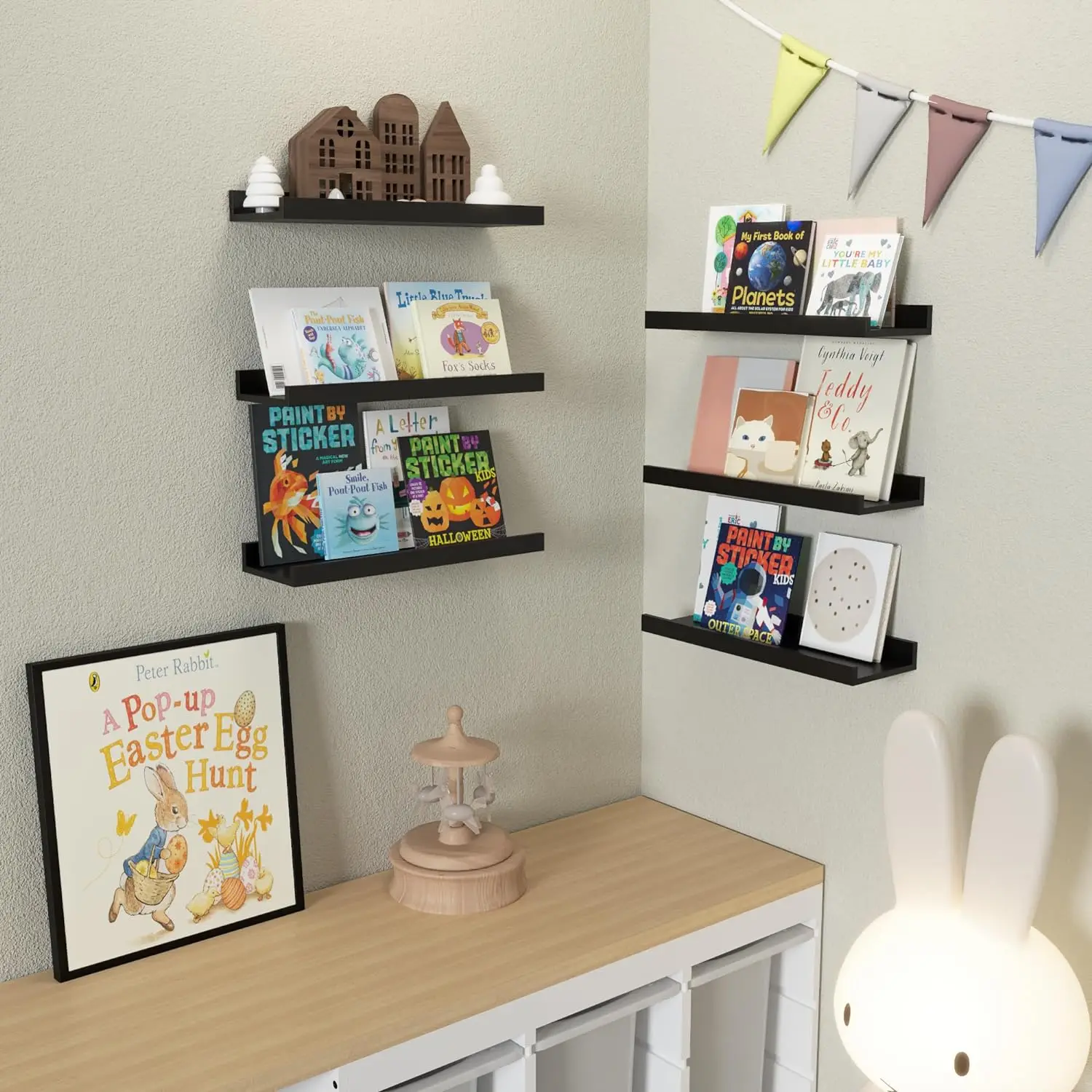 Aluminum Alloy Living Room Floating Shelves No Drilling Bedroom Decoration Wall Shelves Bathroom Shelf Books Plants Ledge 2