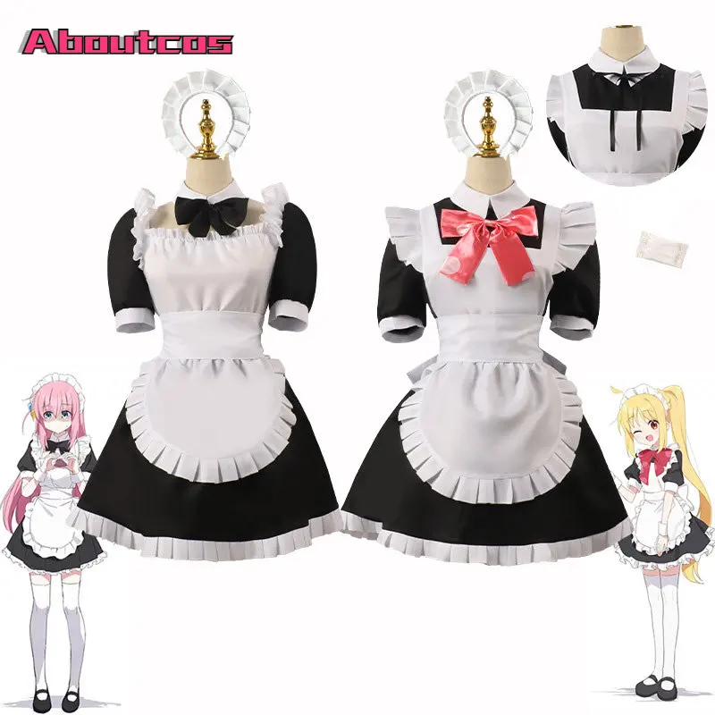 

Aboutcos Anime Lonely Rock Goto Kazato Maid Costume Cos Costume Small Bochi Sauce Cosplay Maid Costume Halloween Party