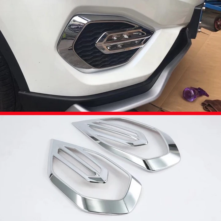 

For Acura CDX 2017 2018 ABS Chrome Front Fog Light Lamp Cover Trim Car Accessories Stickers W4