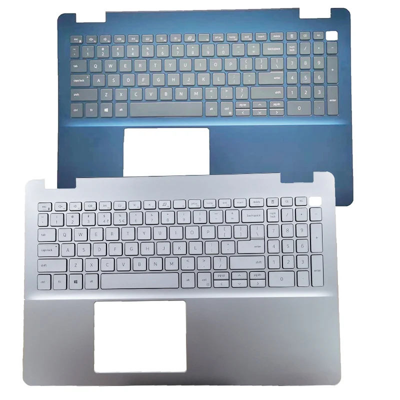 New Laptop Case For Dell Inspiron 15 5000 5584  Palmrest With Backlit Keyboard 0227Vh 0Dfx5J Blue/Silvery