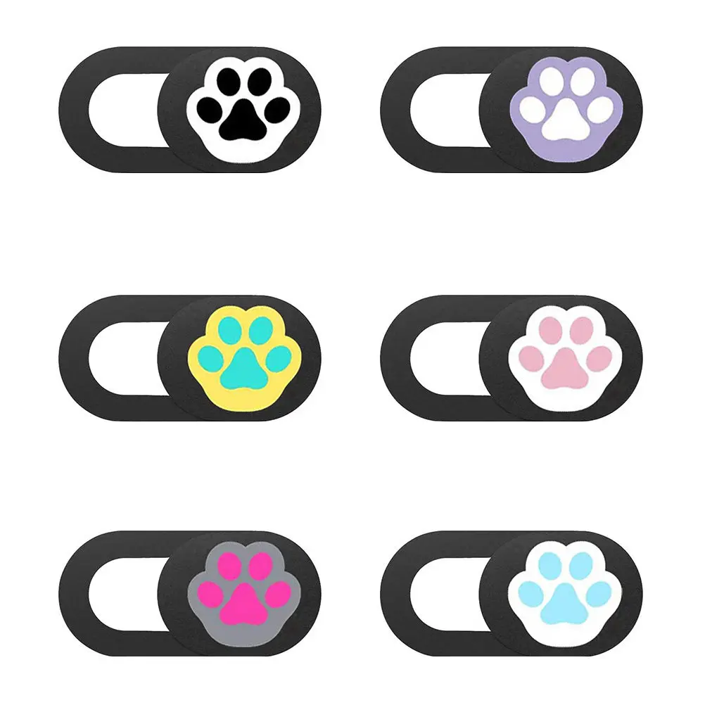 6Pcs 웹캠 커버 노트북 전화 태블릿 용 개인 정보 보호 장치 ABS 소재 엿보기 방지 카메라 안전 커버 노트북 웹캠