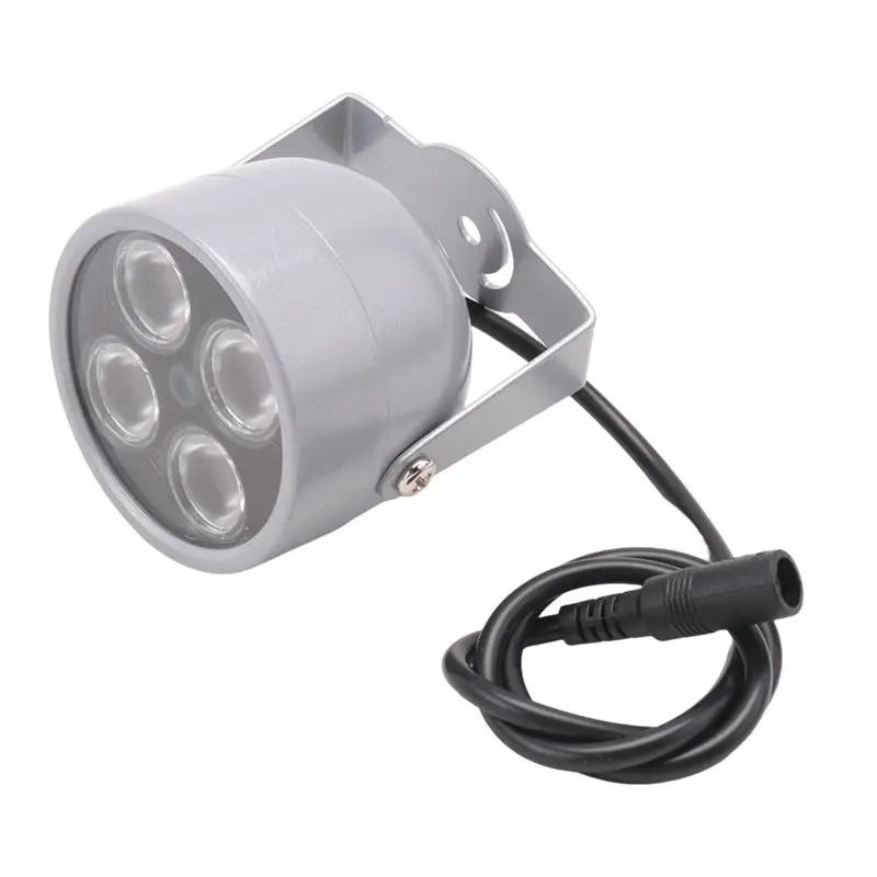 [A92ZNEW】 4개의 어레이 LED 적외선 방수 야간 투시경 IR 조명기 조명 보조광 DC 12V 보안 카메라용