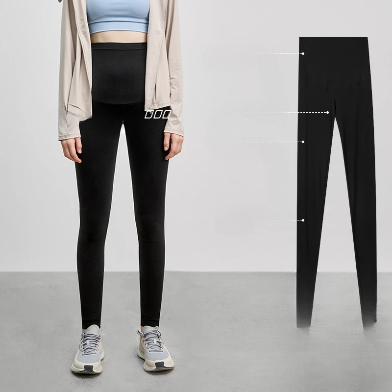 Pregnant Women's Pure Cotton Leggings, Pregnancy Yoga Pants, Hip-lifting Maternity Pants, Light Outer Wear New in Spring