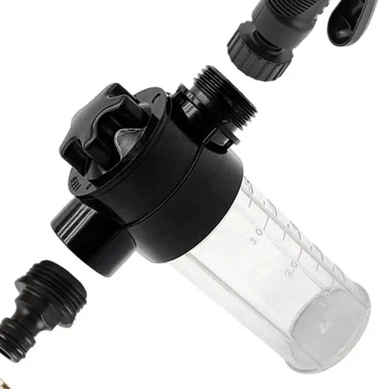 

Hose Attachment For Car Washing Car Cleaning Adjustable Foam Tank Black Versatile Farmhouse Spraying Supplies Labor Saving Tool