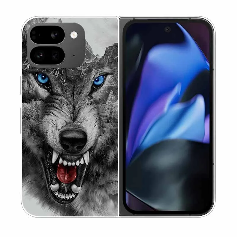Clear Hard PC Back Cover with Cartoon Design