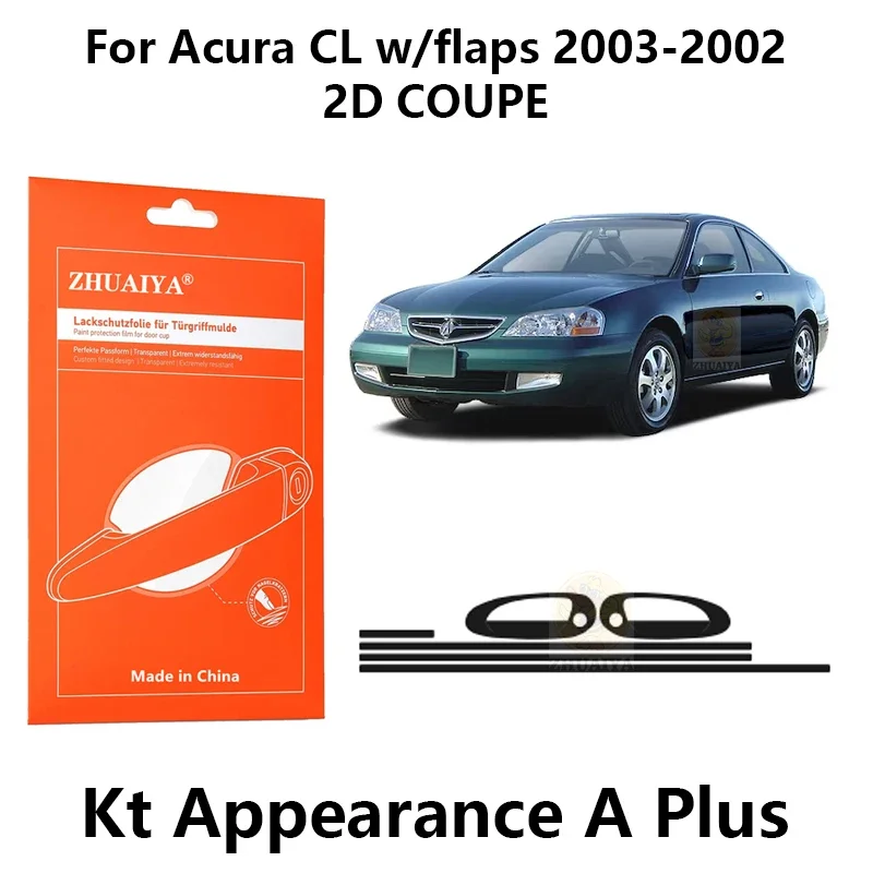 

Защитная пленка ZHUAIYA для красок дверной ручки, Защитная пленка для красок, ТПУ, PPF для Acura CL с закрывающимися дверями 2003-2002 2D Купе, автомобильные аксессуары