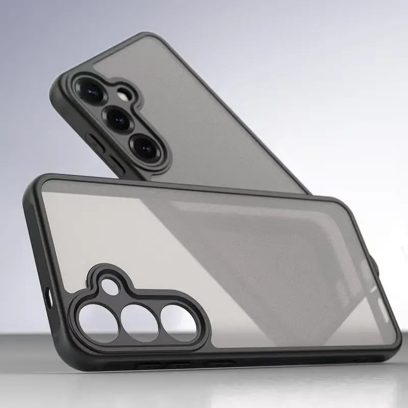 Luxury Armor Matte Translucent Shockproof Phone Case Cover