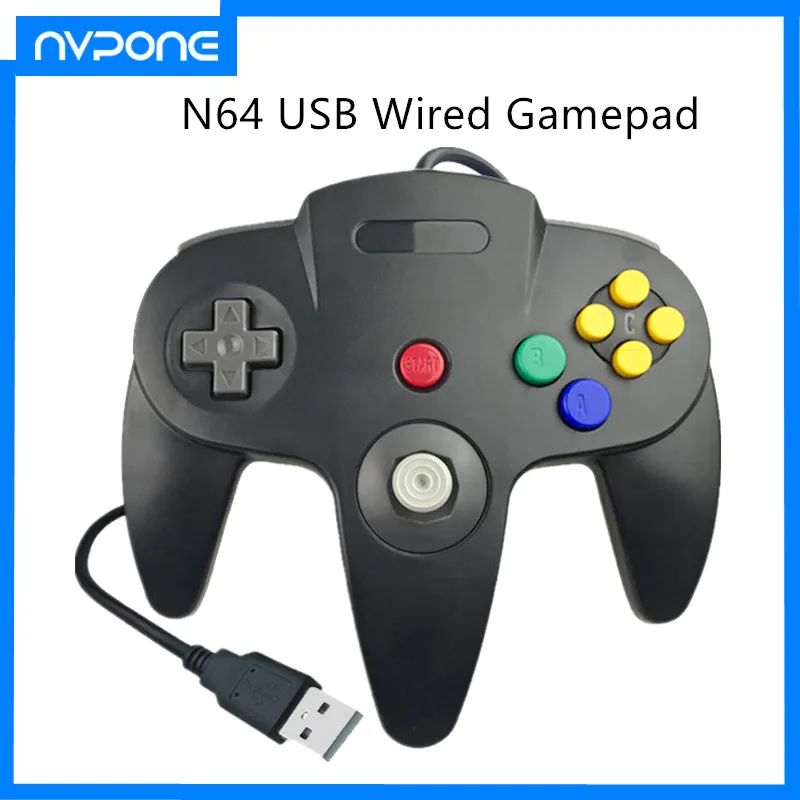 N64 Usb Wired Gamepad N64 Controller Gamepad Joystick Per Mac Computer Pc Classic Retro Gamepad
