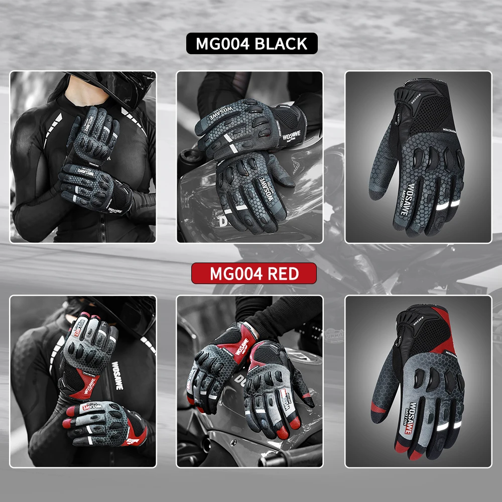 WOSAWE Motorcycle Protector Motocross Full Body Armor Moto Jacket Riding Gloves Men Motorbike Racing Armor Protective Gears