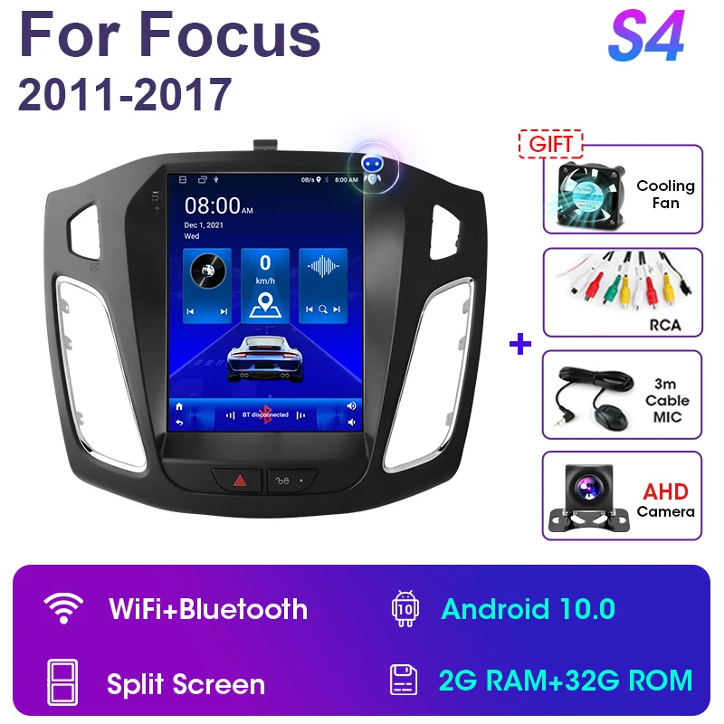 auto video player 2 Din Android 11 Car Stereo Radio Multimedia Video Player For Ford Focus 3 Mk 3 2011 - 2019 Navigation GPS Carplay Auto IPS DSP car screen video player Car Multimedia Players