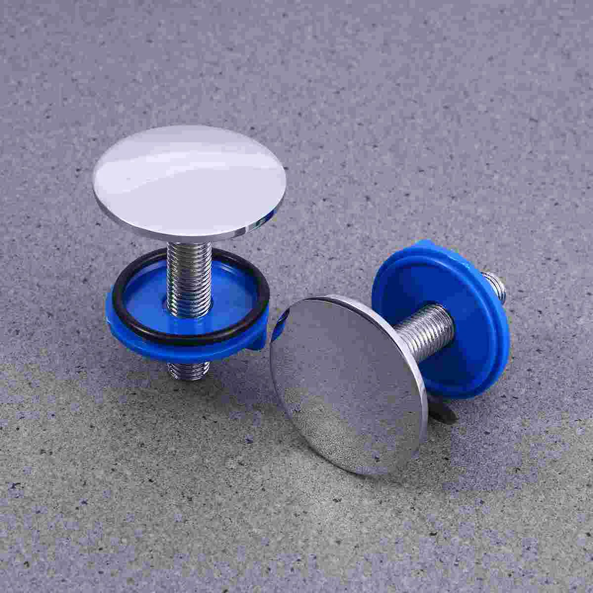

2pcs Kitchen Sink Hole Cover Hole Cover Stainless Steel Kitchen Sink Hole Plate Stopper Cover Silver