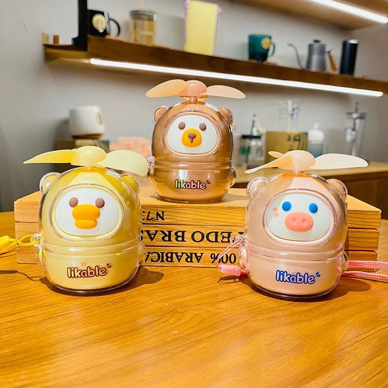 Creativo Gollum Home Mini Fan Portachiavi Cartoon Mini Usb Ricarica Ornamento Portatile Appeso