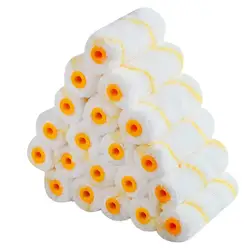 20Pcs 4inch Home Wall Decoration Pattern Painting Brush Paint Roller Cover Tool Painting Brush Wall Decoration Paint Roller Tool