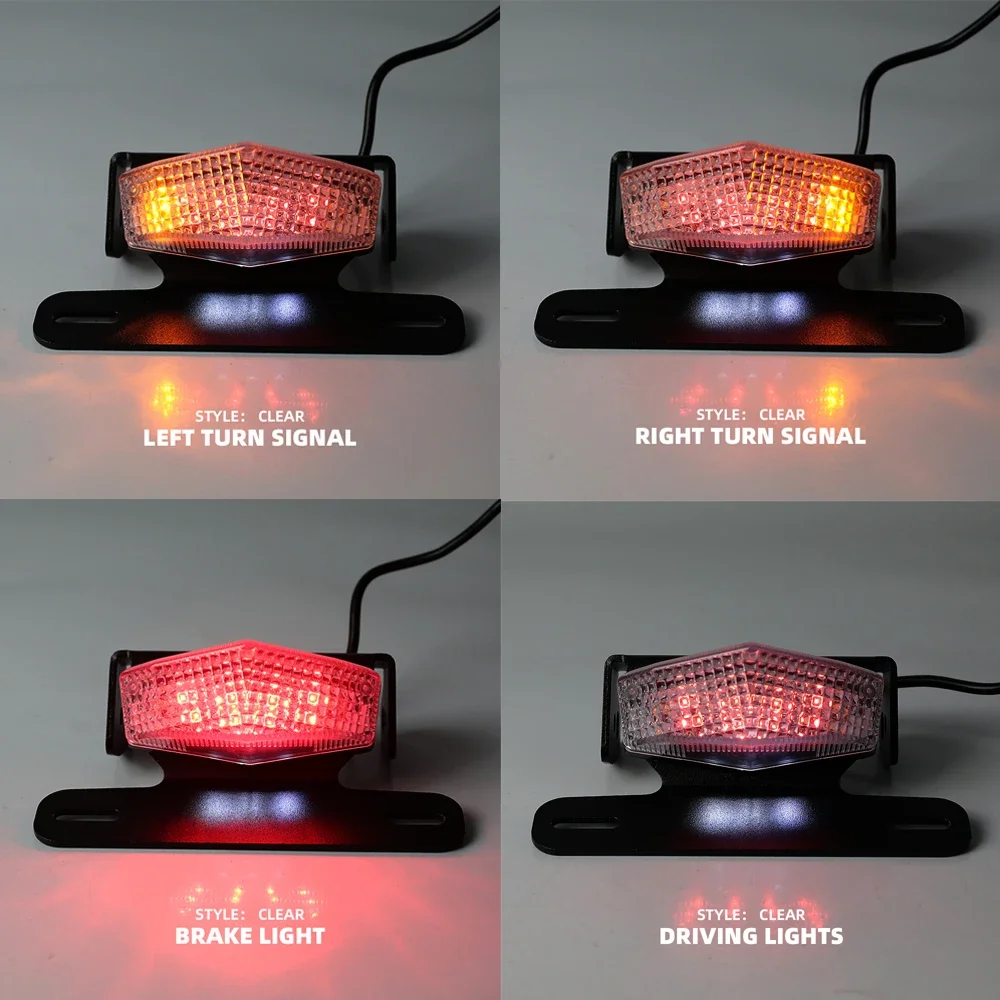 DRZ400 License Plate Holder LED Turn Signal for SUZUKI DRZ400SM DRZ 400 SM/S/E Motorcycle