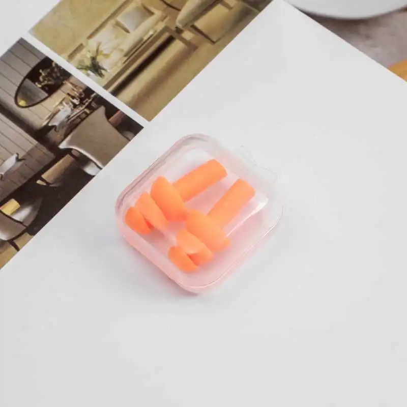 5Pairs Adults Waterproof Silicone Swimming Ear Plugs Box Packed Earplug For Surfing Diving and Students Learning Swimming 6