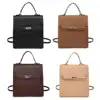 Women Backpack Purse with Adjustable Strap PU Leather Shoulder Bag Solid Color Handbag Casual for Shopping School Commuter 1