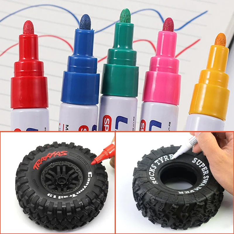 12 Colori Vernice Per Pneumatici Penna Per 1/10 Rc Crawler Rc4Wd Trx4 Defender Scx10 90046/47 Yikong Rc4Wd 1/14 Tamiya Rc Camion Scania 770S