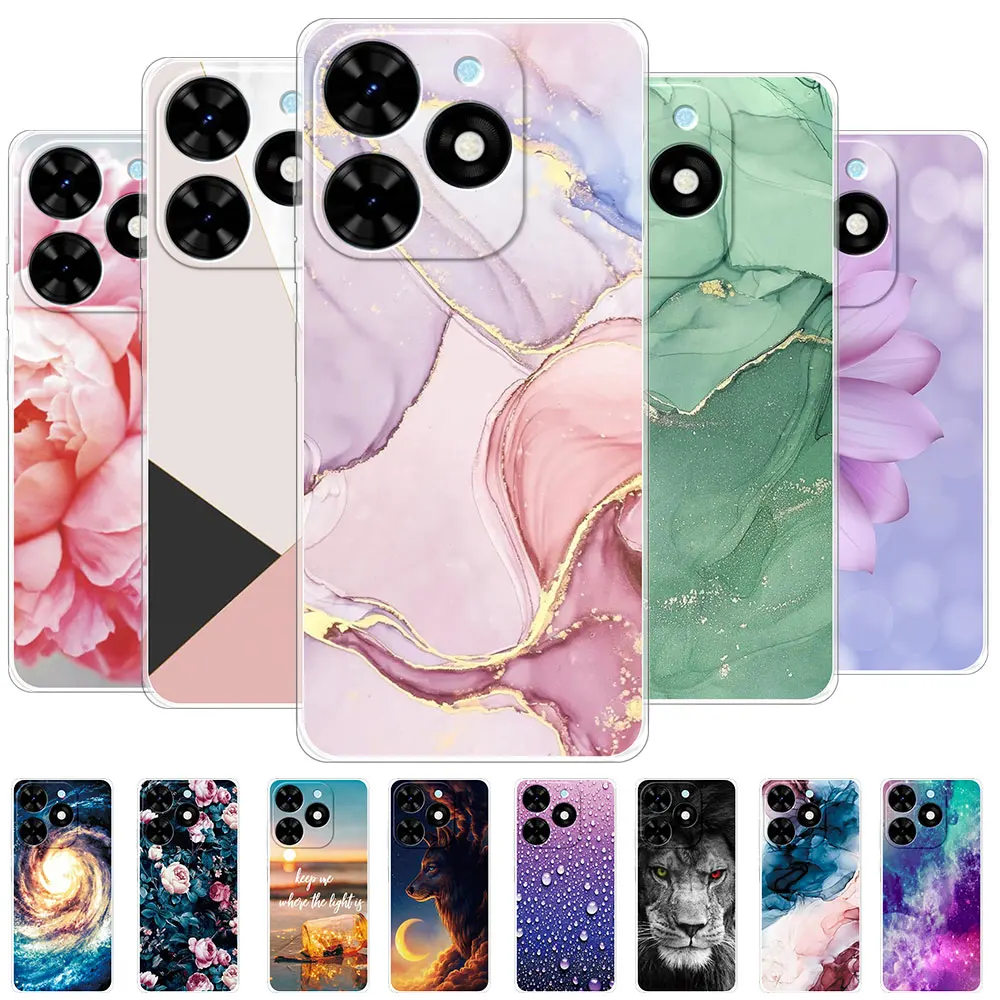 Per Tecno Spark 20 Pro Custodia Protettiva Per Tecno Spark 20C 10C Custodia Morbida In Silicone Trasparente Tecno Spark 10 Pro Coque Fundas