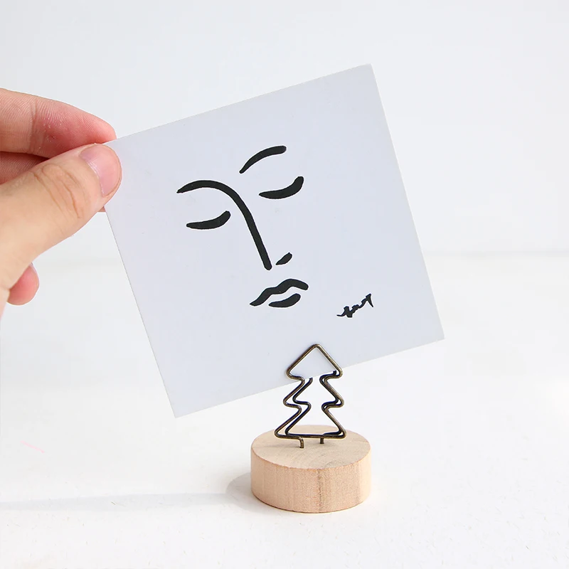 1Pcs Natural Wood Memo Clips Wooden Card Photo Holder Clamps Stand Card  Desktop Message Crafts For Menu Home Wedding Party Decor - AliExpress 21