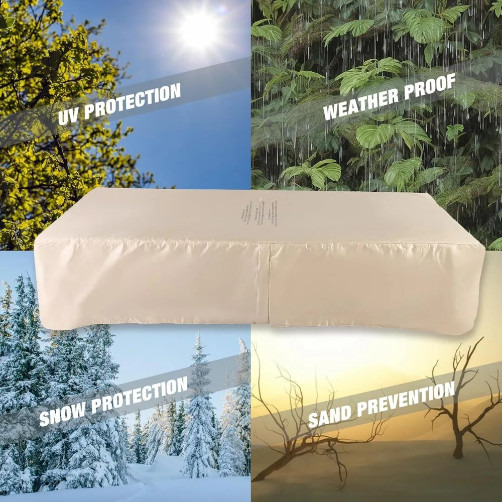60 Rectangular Propane Fire Pit Steel Lid Propane Tank Table Lava Rocks Rain Cover 50000 BTU Outdoor Fire Table