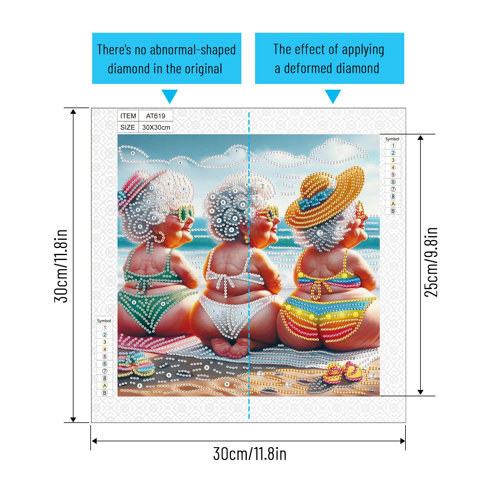 DIY 5D Special Shape Diamond Art Kits for Beginners Diamond Art Painting Kits for Home Wall Decoration Gift