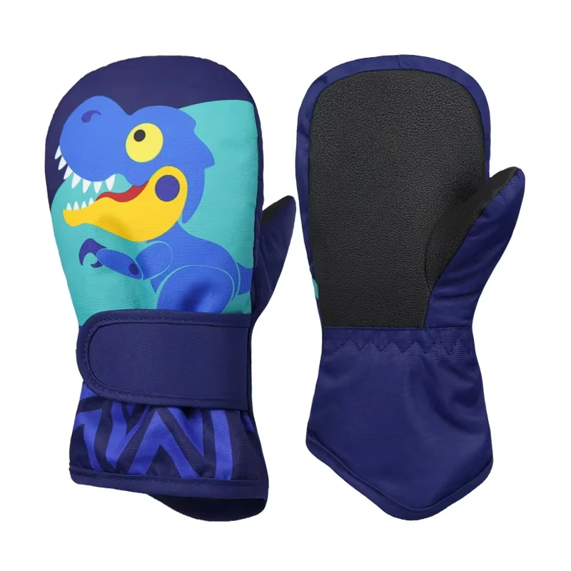 Winter Cartoon Baby Mittens Snow Mittens Thicken Waterproof Kids Skiing Gloves for Boys Girls Outdoor Warm Accessories 1-6 Years 6