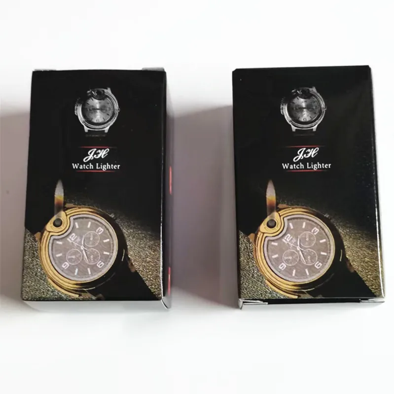 Creative Timekeeping Accurate Watch Gas Lighter Personalized Gas Outdoor Electronic Open flame Watch Metal Lighter Men's Gift 4
