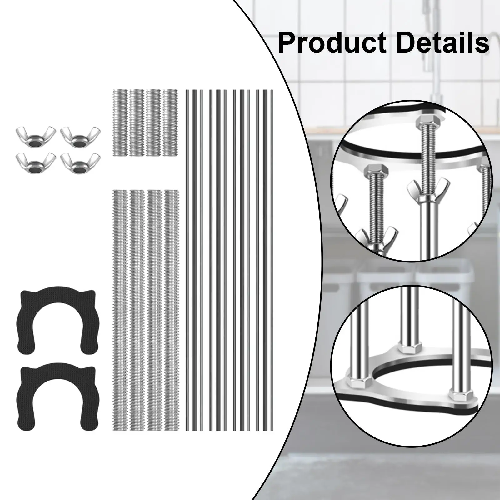 Undermount Sink Bracket Nonslip Repair System for Home Kitchen Washbasin Undermount Sink Bracket Nonslip Repair System for Home Kitchen Washbasin