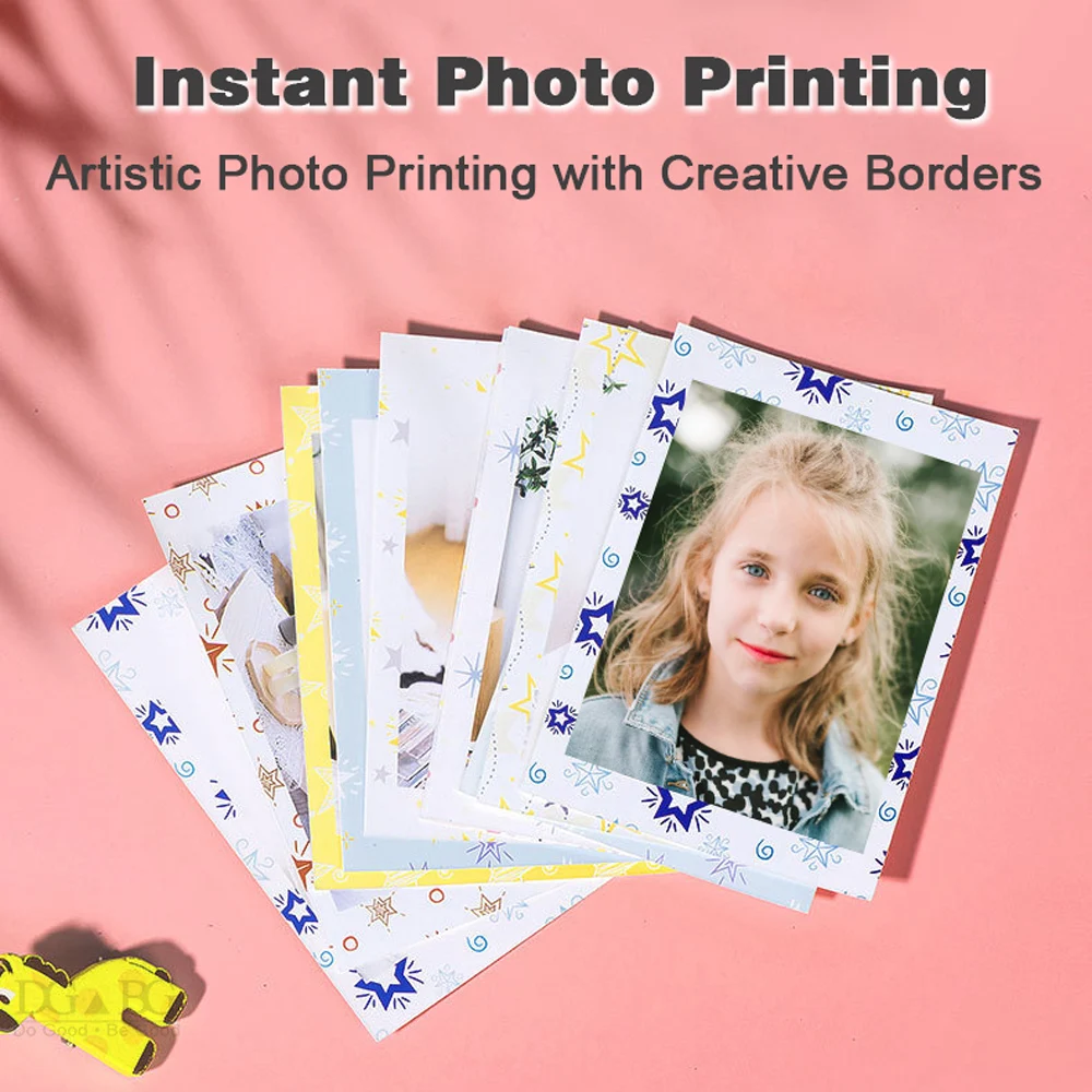 DGBG Instant Photo Printing Service with Artistic Borders for Cherished