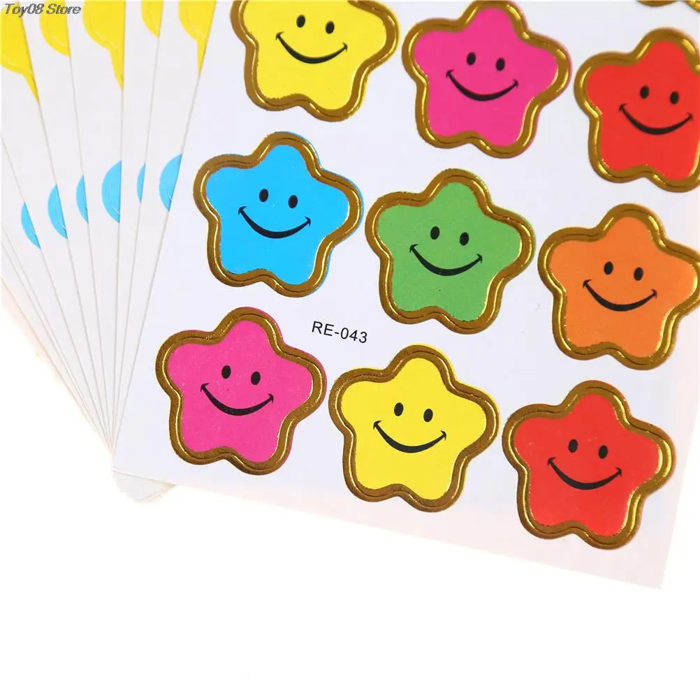 Star Sticker Teacher Label Reward  Stickers Stars Holographic - 100-500pcs  Stickers - Aliexpress