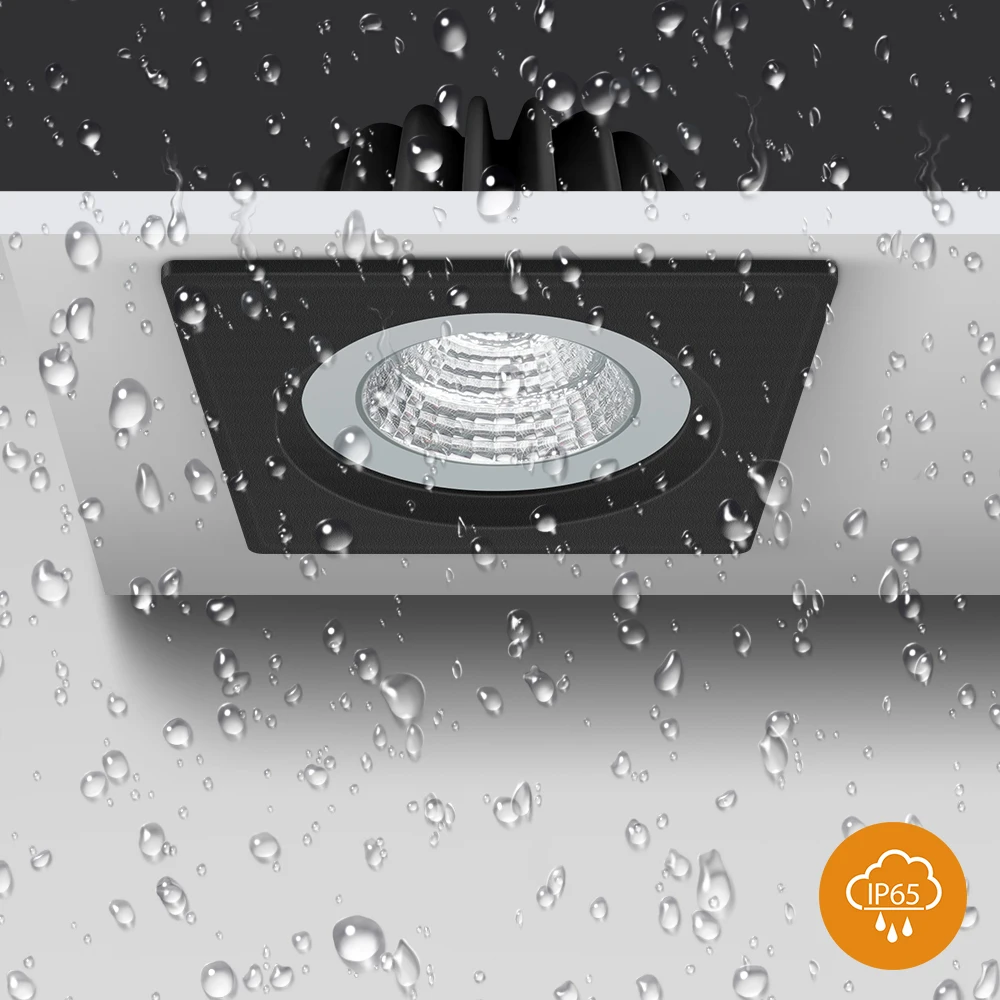 Waterproof Led Downlight Spot Led Down Light Lights Spotlight 15W 12W 7W Recessed Lamp for Bathroom Lighting Kitchen Lamps