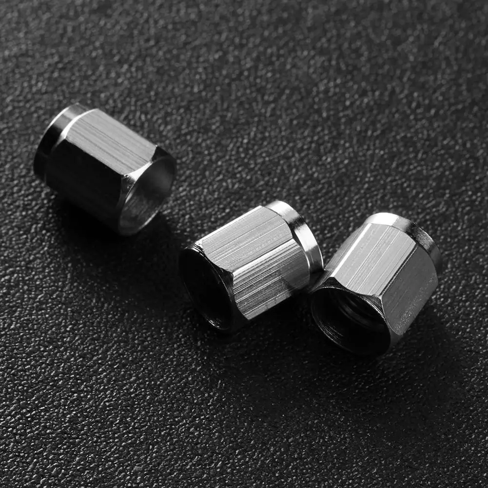 10pcs Wheel Valve Stem Caps Universal Wheel Valves Nozzle Caps Chrome Copper Wear-resistant Auto Accessories for Car Motorcycle