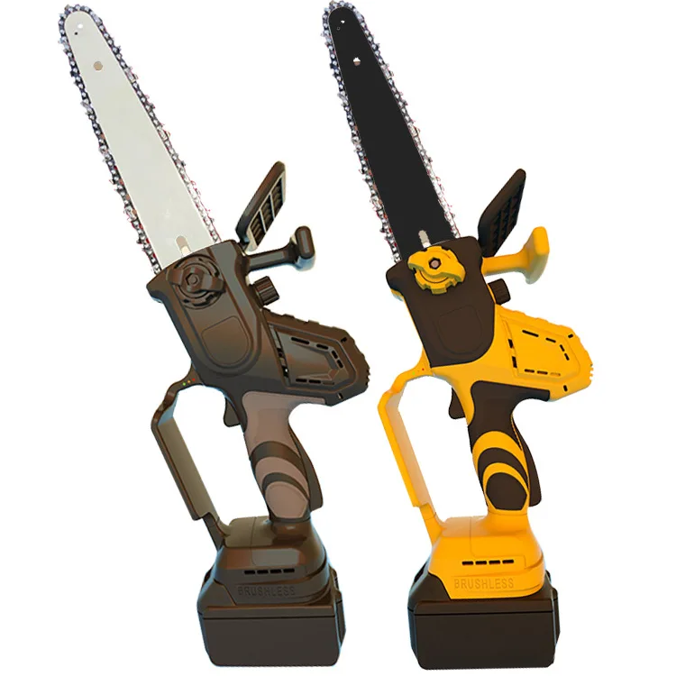 

New brushless 8-inch 10-inch garden lithium private model electric chain saw logging saw intelligent electric tools