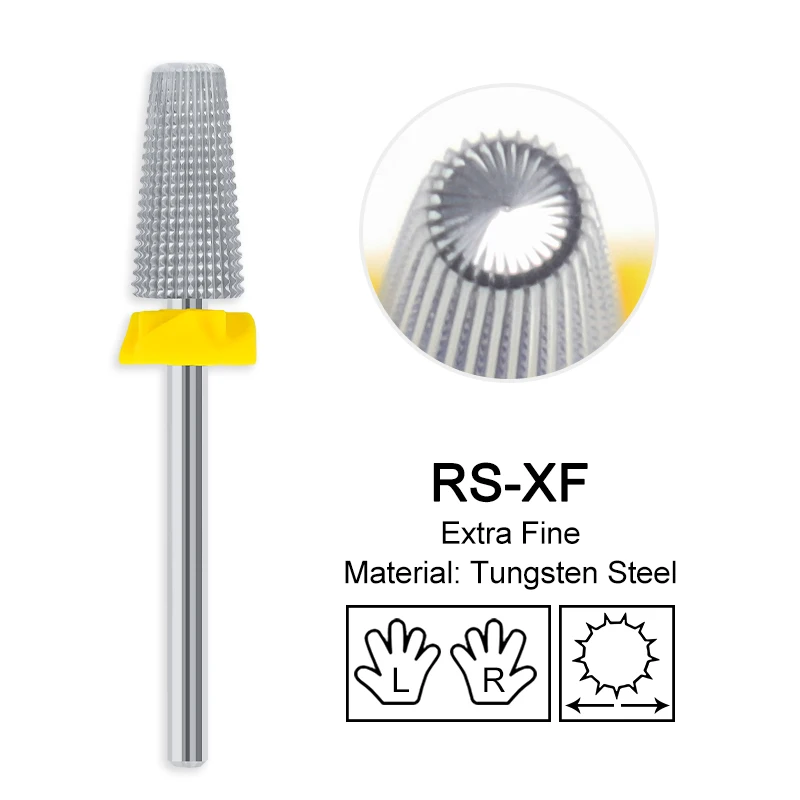 Golden Tungsten Carbide Nail Drill Bit for Manicure and Pedicure Accessories