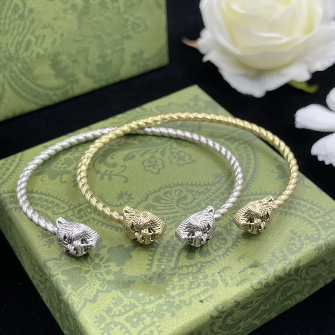 

European and American Fashion Leopard Head Bracelet