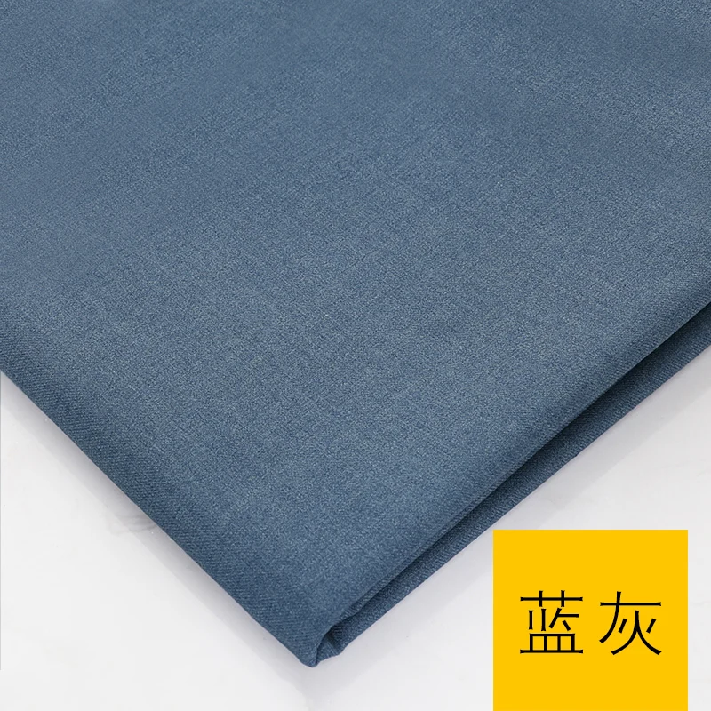 Anti Wrinkle Suit Fabric Anti-wrinkle Suit Fabric By The Meter For Pants Skirt Uniform Fashion Clothing Diy Sewing Plain Black White Blue Red Per Yard