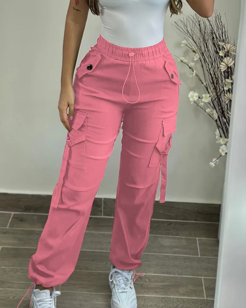 I-DLE ソヨン★関税込★TAKEASY Women's Solid Cargo Wide Pants DHgate.com:2024 Womens Linen Cargo Pants: Breathable Wide