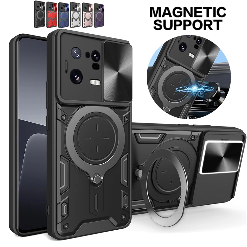 For Xiaomi 13 Pro Case Armor Slide Camera Protect Funda For Xiomi Mi13 