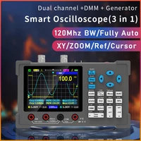 3in1 Digital Oscilloscope Multimeter Signal Generator Dual Channel 120Mhz Bandwidth 250MSa/s Sampling Rate Handheld Oscilloscope 1