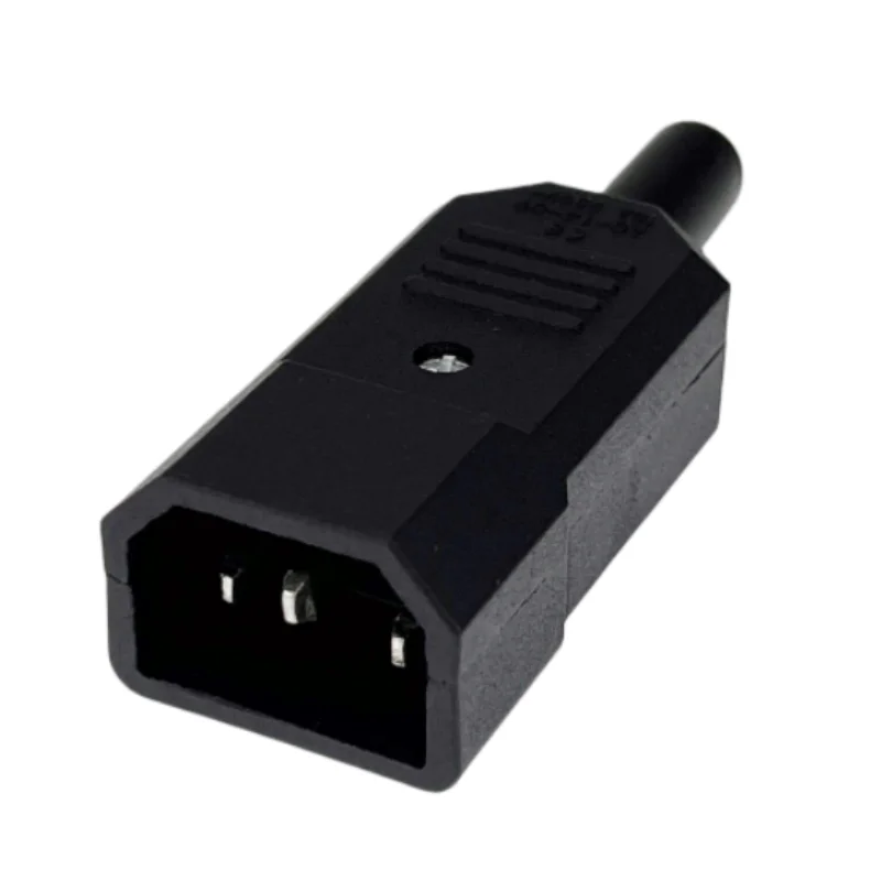 Durable Black Elbow Power Cord with IEC Connector - 10A 250V