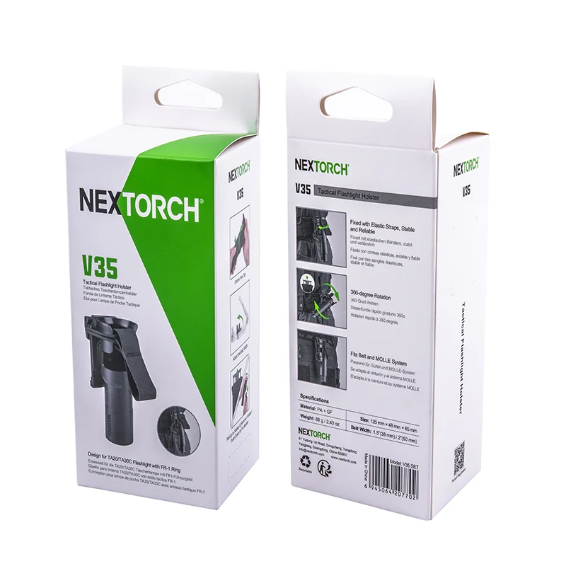 NEXTORCH V35 X-Carry タクティカル懐中電灯ホルスター、バトン