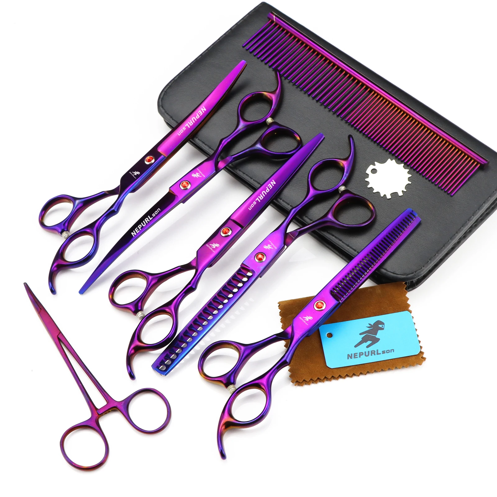 7/8.0 inch Pet grooming scissors set