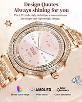Montre connectée Ultra fine pour femmes, écran d'affichage toujours de l'heure, Bracelet de sport, appel Bluetooth, mode, meilleur cadeau, 2026 3