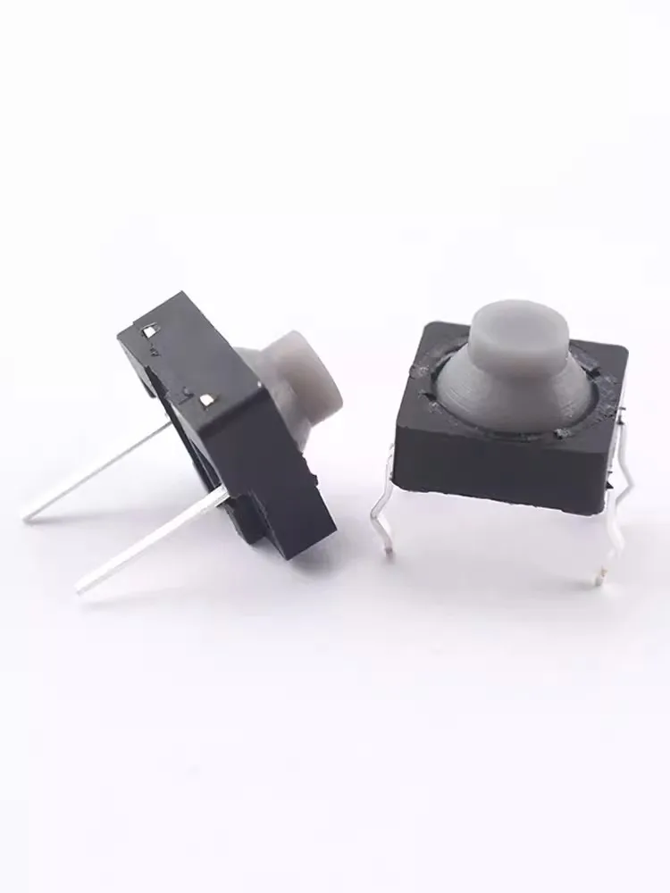 10PCS Touch switch 8*8*5 Pin 5H Silica Gel Silent Button 8*8*5MM Two Feet FeetPin Conductive Silicone Button switch 4pin 8x8x5 m